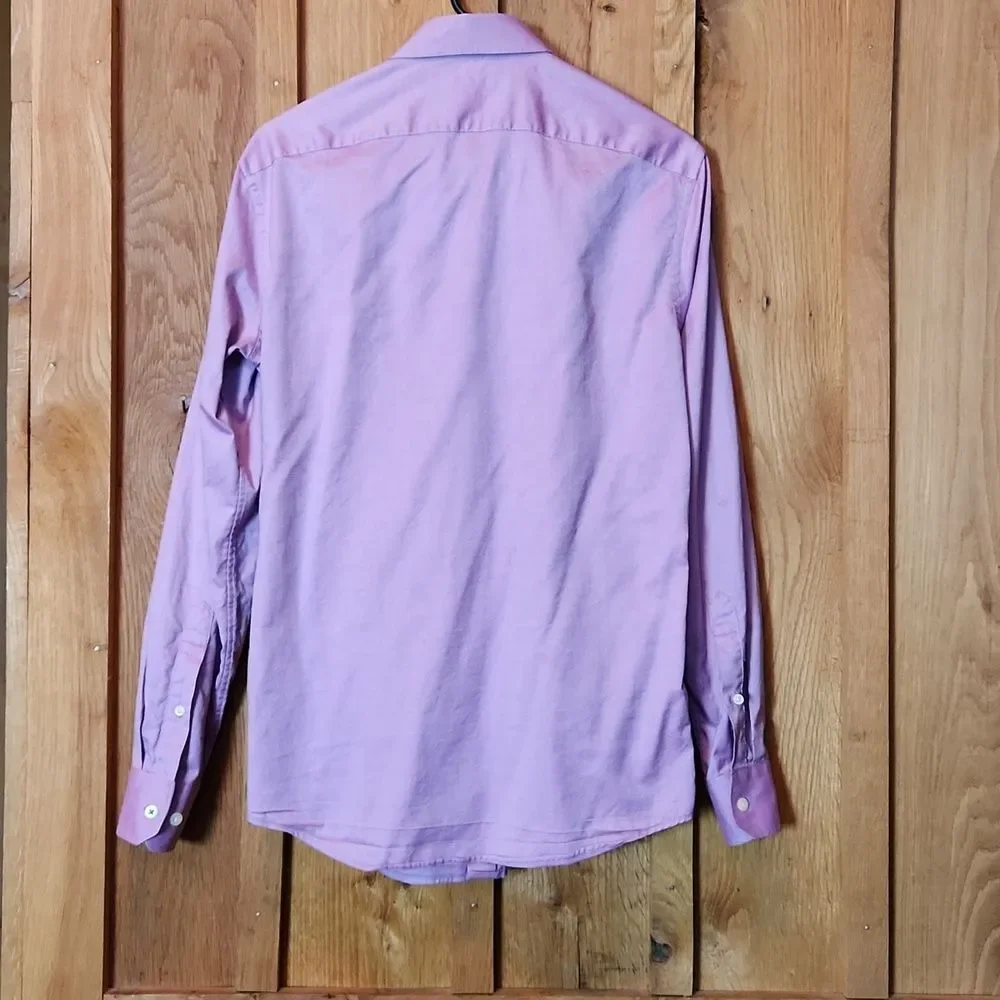 Banana Republic Long Sleeve Camden Fit Button Down Casual Shirt, XS, Purple
